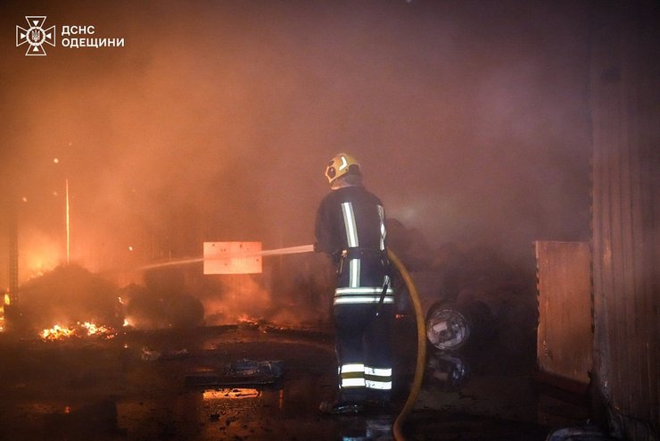 одесса обстрел пожар
