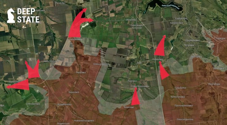 Наступление РФ, Покровск, Торецк, 14 мая, карта, DeepState, ситуация