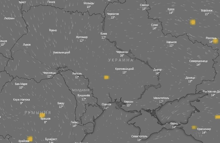 карта пожаров в Украине