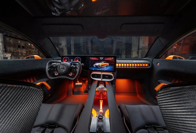 Салон Mercedes-AMG GT, Mercedes-AMG GT XX, Mercedes-AMG, электромобиль Mercedes