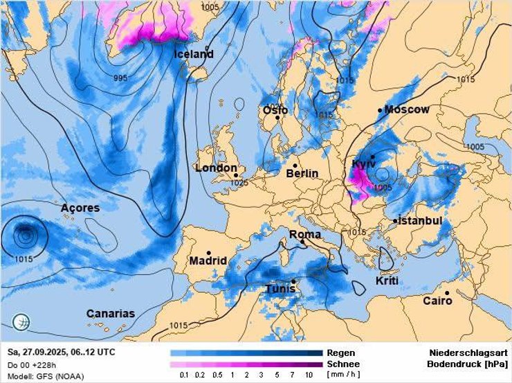 В Україну йде похолодання