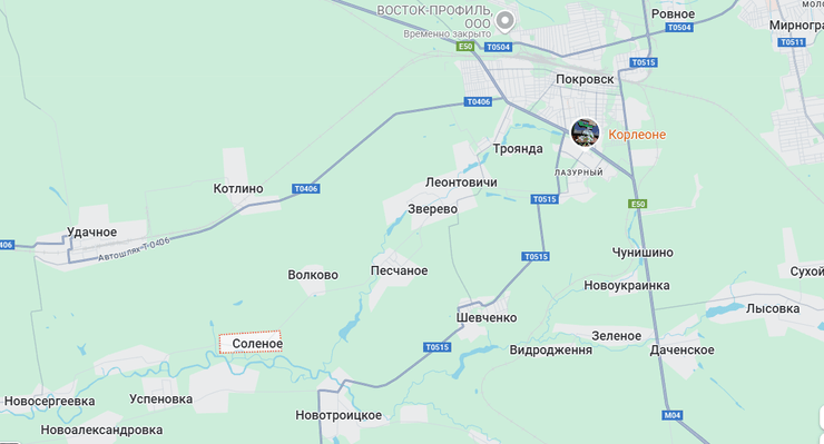 покровськ, Покровський напрямок