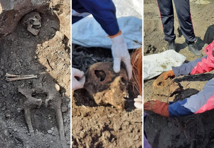 Останки, раскопки, Голодомор