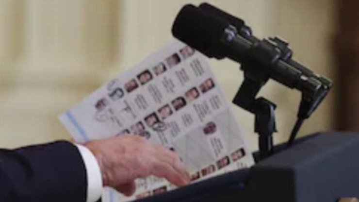 Джо Байден, Пресс-конференция, Журналисты, Шпаргалка, Фотографии