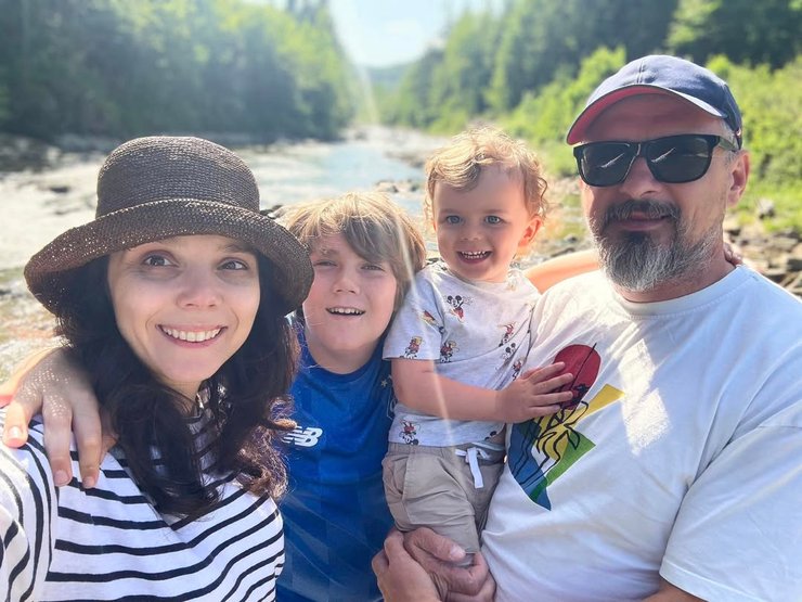 Олег Сенцов с семьей