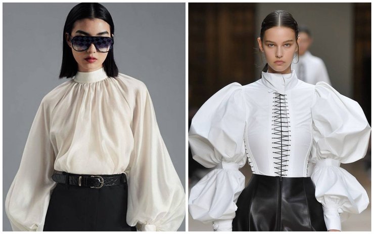 Блузи з гіперболізацією у рукавах