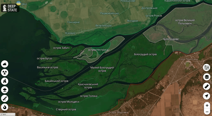 Карта боевых действий