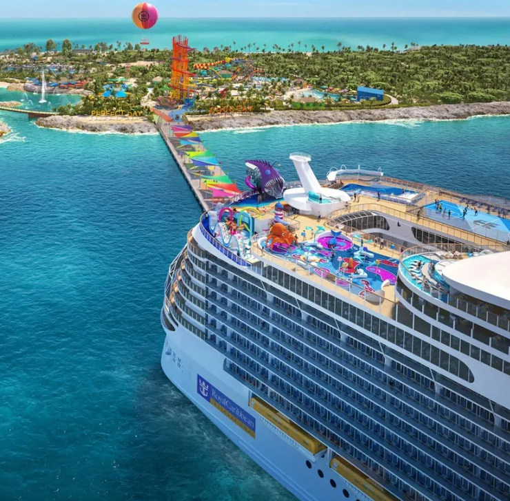 Utopia of the Seas, второй по величине круизный лайнер в мире, отдых в круизе, корабль, судно, туризм