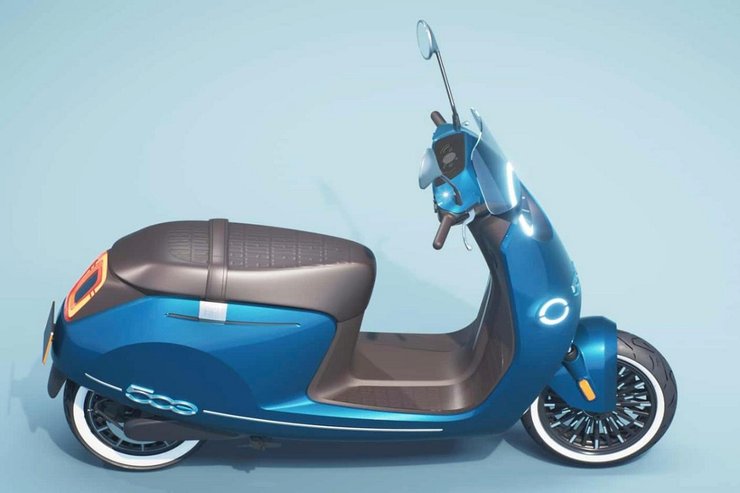 FIAT 500, скутер FIAT, E-Moped 500