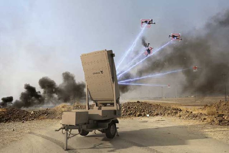 Безпілотники на війні в Україні, мікрохвильова система високої потужності, Phaser, високоенергетичні HPM, бпла