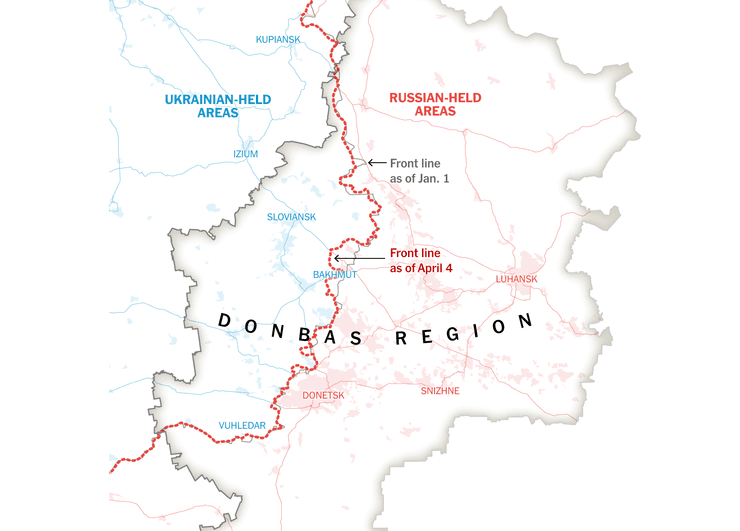битва за донбасс, российское наступление