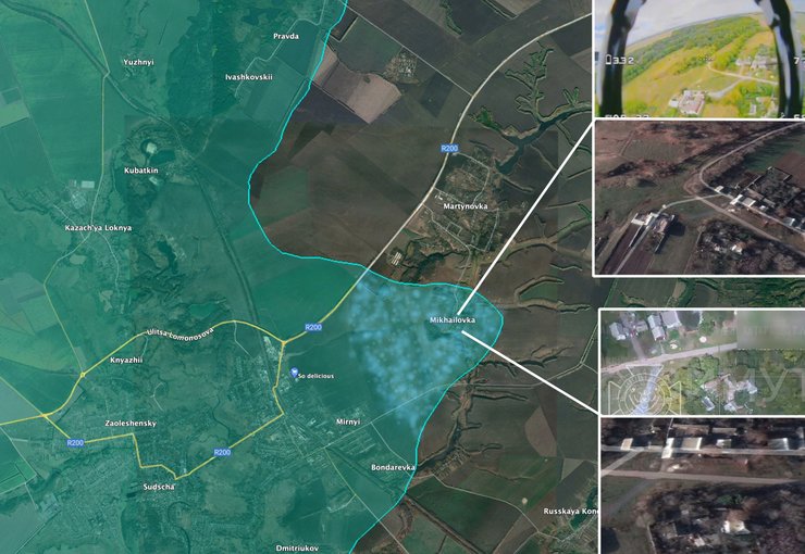 Прорыв в Курской области, Михайловка, Суджа, Репке, карта, 15 августа