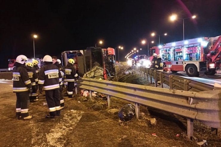 Автобус, ДТП, Польша