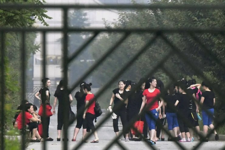 корейські робітники, китайські