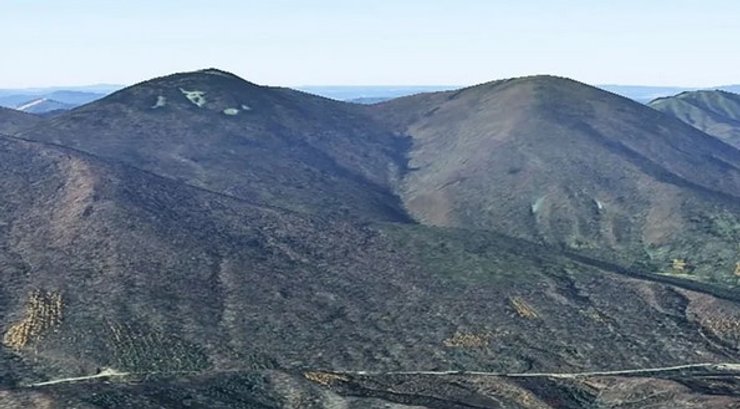 гора, кратер, Китай