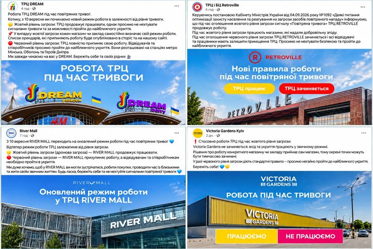 У Києві змінили правила роботи бізнесу під час повітряних тривог