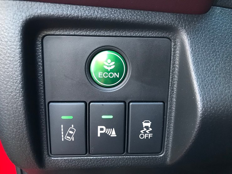 безопасность в Honda HR-V 2014-2020, система контроля полосы движения, блок переключателей