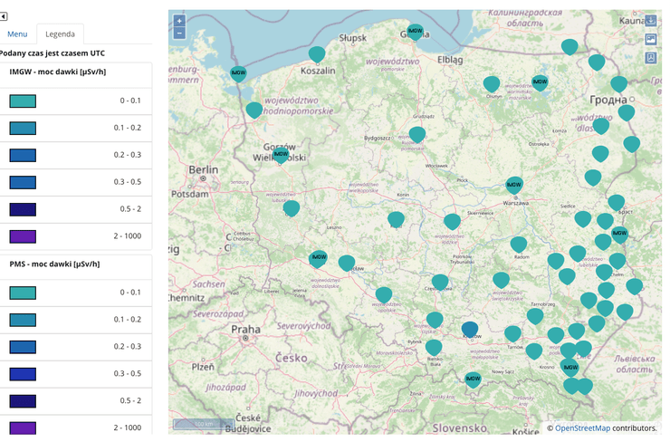 радіаційна хмара над польщею