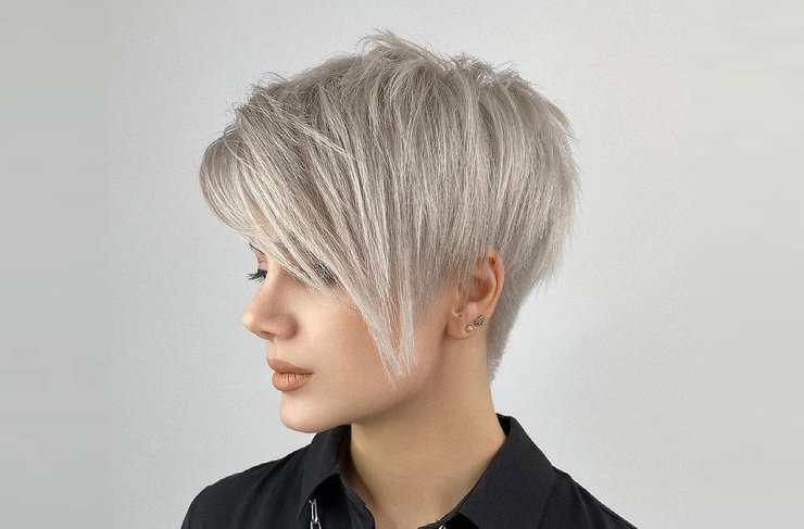 стрижка, пикси, девушка, волосы