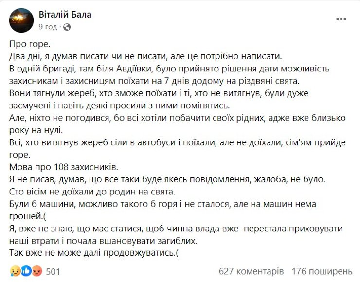 Виталий Бала, публикация