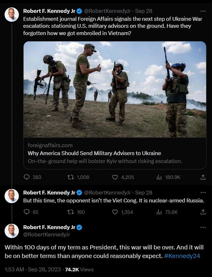 Роберт Кеннеди, война, Украина, выборы, США, фото