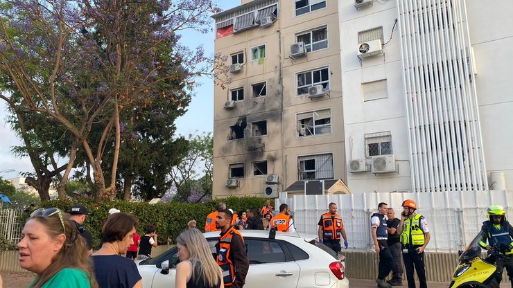 ашкелон, дом, ракета, обстрел