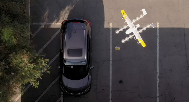 Alphabet Wing, дрон, беспилотник, дрон-курьер, дрон-доставщик