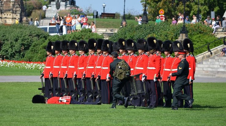 Гвардеец, Англия, охранник, королевская семья, караул, военный