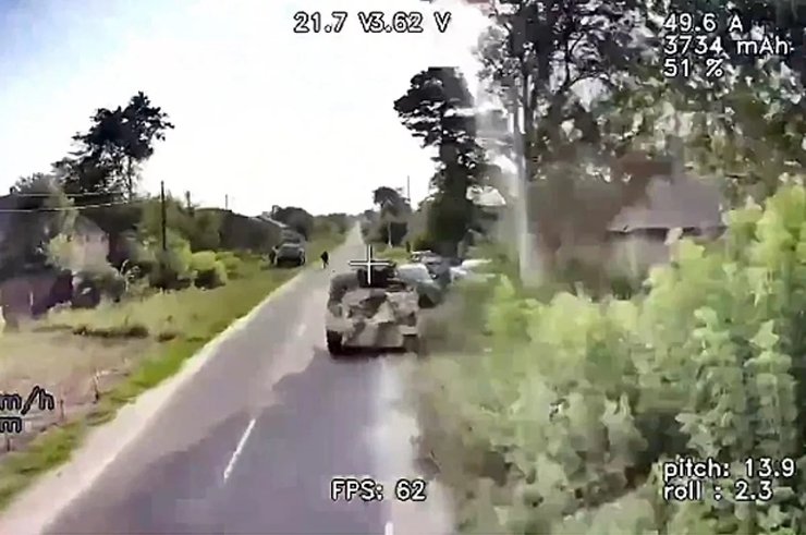 ЗС РФ могли атакувати оптоволоконними FPV-дронами бронетранспортери ЗСУ