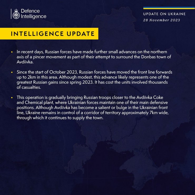 ВС РФ продвинулись под Авдеевкой