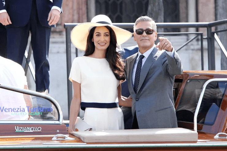 Джордж Клуни и Амаль Аламуддин в Венеции