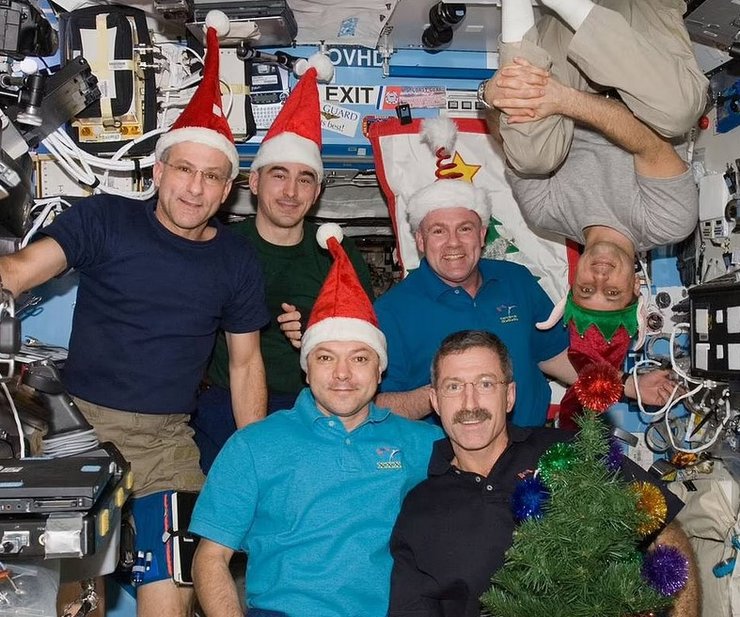 астронавти, МКС, Різдво