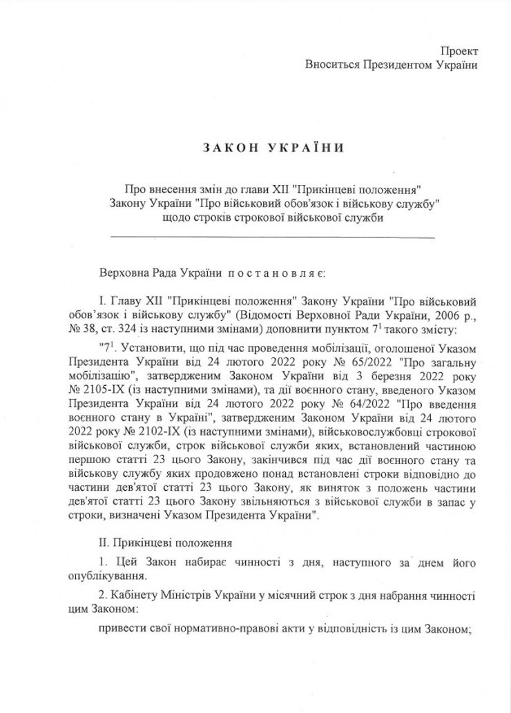 ЗСУ, Україна, мобілізація, демобілізація, документ