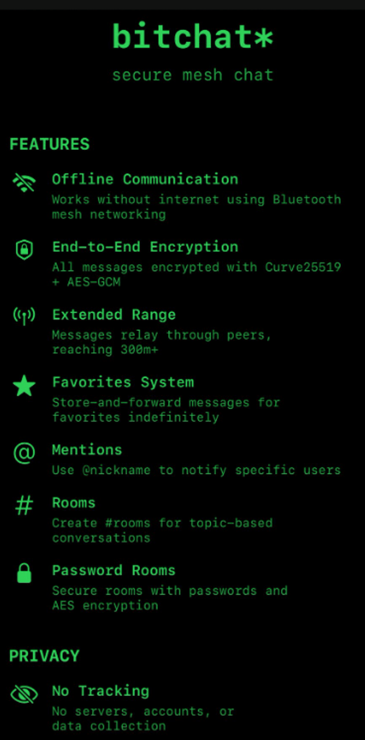 новий месенджер без інтернету