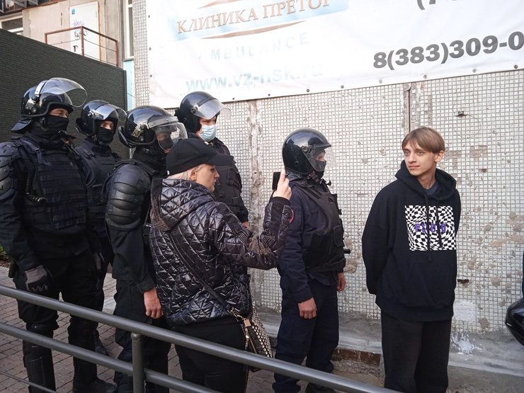 протесты в Новосибирске