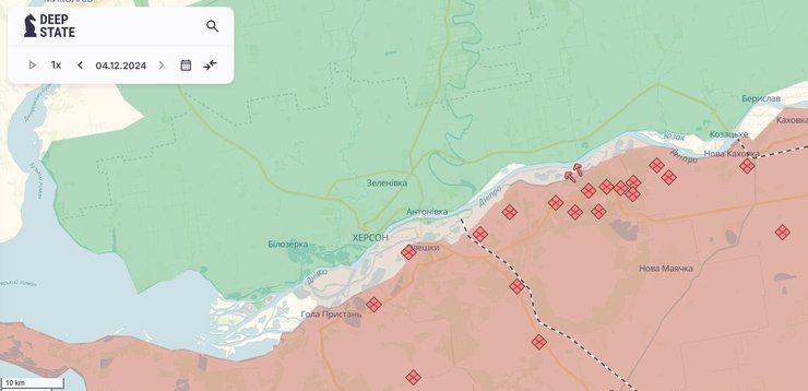 карта Херсонская область