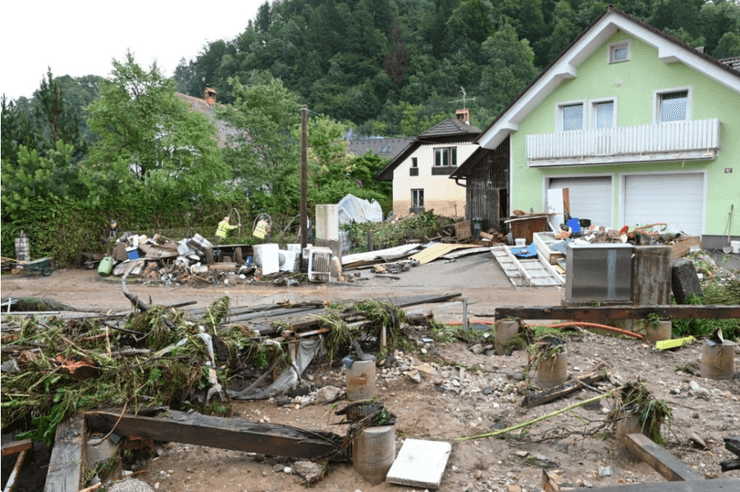 повінь у Словенії, наслідки повені у Словенії