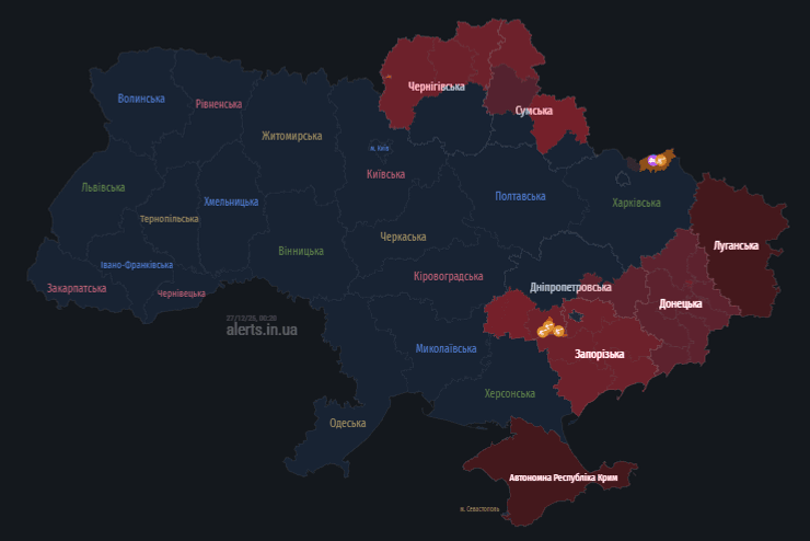 воздушная тревога шахматы карта