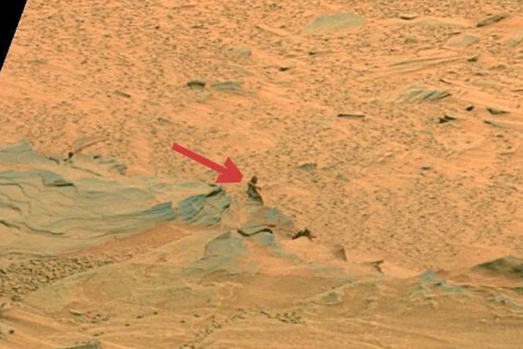 Марсіанська скульптура, Марс, знахідки на марсі, дослідження марсу, артефакти на марсі, незвичайні фотографії з марсу