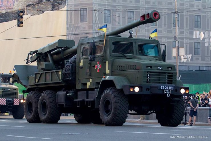 САУ "Богдана", гаубиця богдана, сау натовського калібру, КрАЗ-63221, топ-10 української зброї, топ-10 українського озброєння, найкраще українське озброєння,