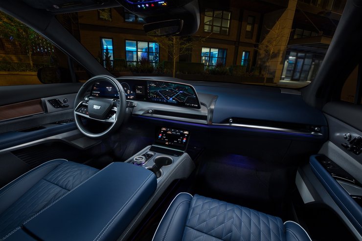 Салон Cadillac Vistiq, новый Cadillac Vistiq, кроссовер Cadillac, электромобиль Cadillac