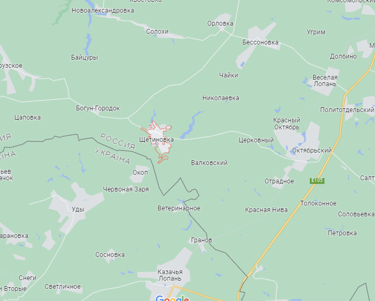 щетиновка, щетиновка на карте, щетиновка белгородский район, село щетиновка, щетиновка какая область