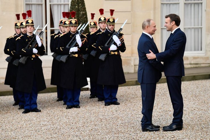 путин, макрон, нормандская четверка, фото