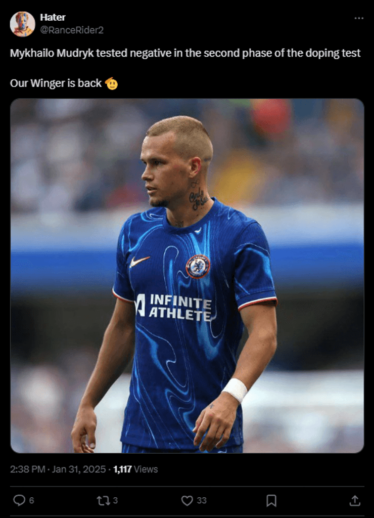 Михаил Мудрик, допинг-скандал, допинг-тест, украинский футболист, возвращение Мудрика