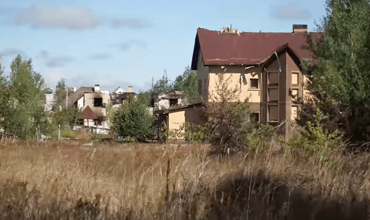 Последствия взрыва в селе Мила