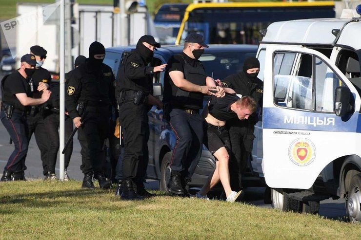 протесты в минске, задержание в минске,