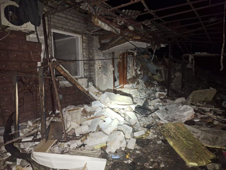 У Дніпропетровській області показали наслідки нічної атаки дронів