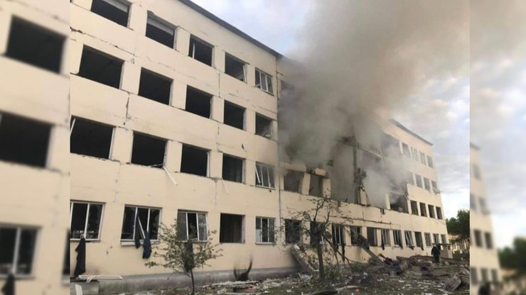 Десна обстрел ракетный удар оккупанты ВС РФ учебный центр ВСУ спасатели