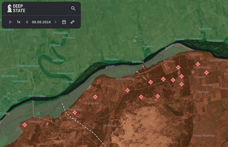 Карта боевых действий