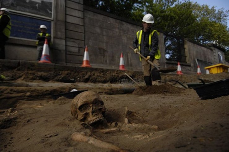 эдинбург, раскопки